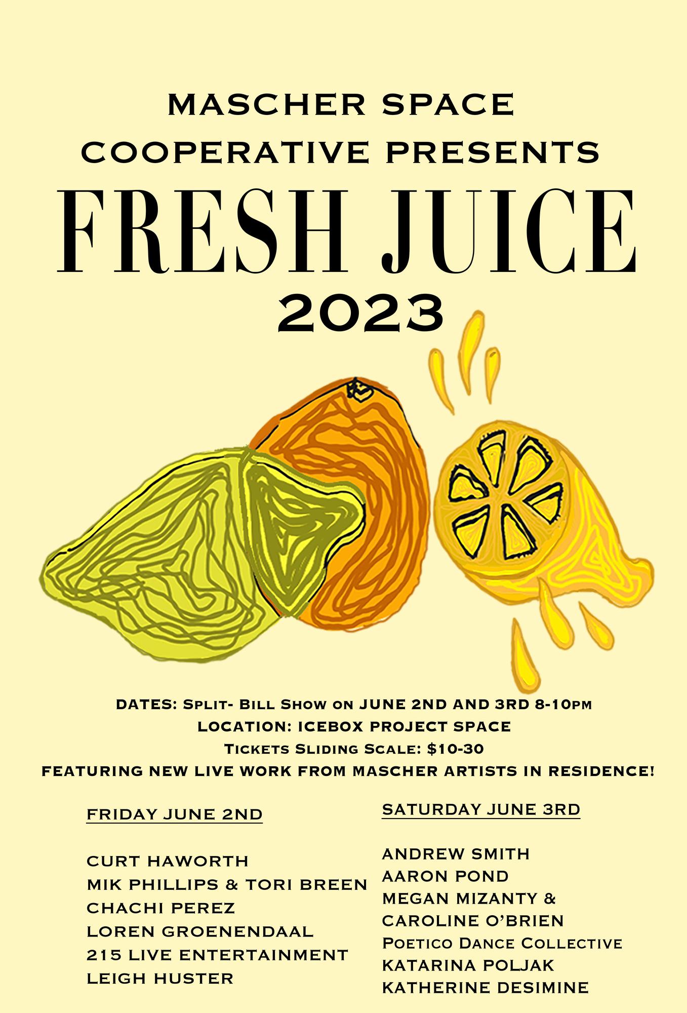 Mascher Space Cooperative Fresh Juice 2023