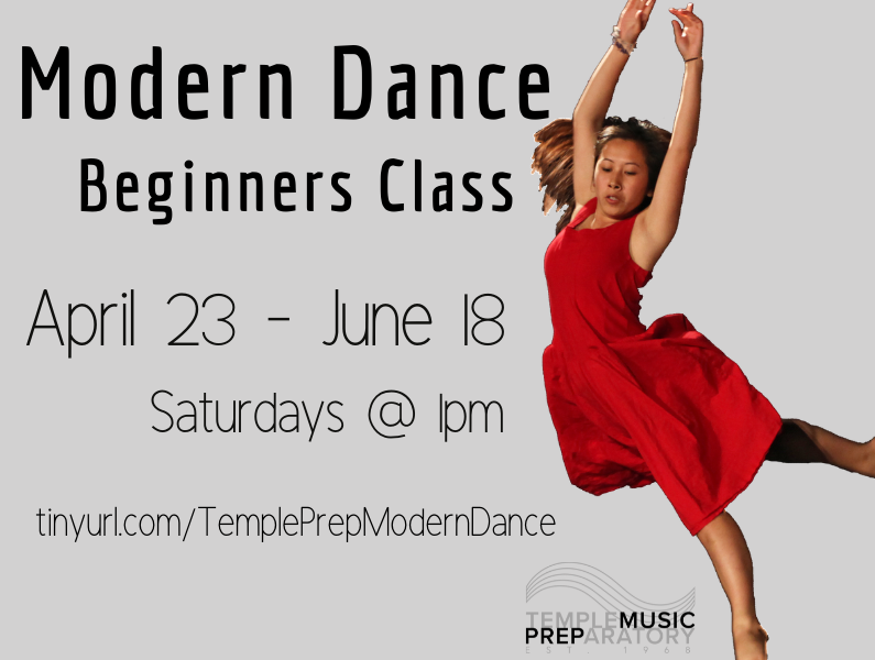 Temple Music Prep – Beginning Modern Dance Intro Class with Victoria McGuigan